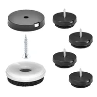 QuickClick Wagner QuickClick® Filzgleiter Möbelgleiter Stuhlgleiter 4er-Set zum Anschrauben - 4X Basis+Schraube+Gleiteinsatz austauschbar - Filz robust Natural - Durchmesser Ø 30 mm - Made in DE - 15785300