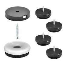 QuickClick Wagner QuickClick® Filzgleiter Möbelgleiter Stuhlgleiter 4er-Set zum Anschrauben - 4X Basis+Schraube+Gleiteinsatz austauschbar - Filz robust Natural - Durchmesser Ø 30 mm - Made in DE - 15785300