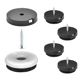 QuickClick Wagner QuickClick® Filzgleiter Möbelgleiter Stuhlgleiter 4er-Set zum Anschrauben - 4X Basis+Schraube+Gleiteinsatz austauschbar - Filz robust Natural - Durchmesser Ø 30 mm - Made in DE - 15785300