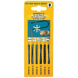 Puk Laubsägeblättersortiment 24-tlg.f.Handsägebögen f.HO/Metall HAUNSTETTER