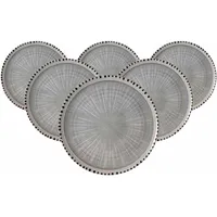 Ritzenhoff & Breker Natura Platzteller 32 cm grau 6er Set