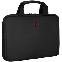 Wenger Guyde 14 Laptop-Hülle mit Tragegriffen, Notebook bis 14 Zoll, Aktentasche, 6 l, Damen Herren, Büro Business-Reisen Uni, Schwarz, 653179