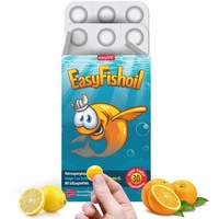 EasyFishoil Omega 3 Jelly Für Kinder mit D3 für 30 Tage Soft Jelly Fischöl Hochdosiert,Kinder & Erwachsene,reines Fischöl Omega-3 Kapseln für Kinder-natürlichem, mit Halal Zertifikat, Omega 3 KIDS