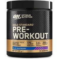 Optimum Nutrition Gold Standard Pre-Workout Blue Raspberry Pulver 330
