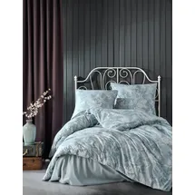 Yadetextil ZIRVEHOME Bettwäsche 155x220 cm. 2 teilig Set, Mint grün, Baumwolle, Bettbezug, Natur V1