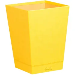 Rhodiarama Papierkorb aus Kunstleder, 27x27x32cm - Narzisse 318926C