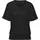 VIVANCE Kurzarmshirt "mit breitem Bund", Damen, Gr. 36/38, grün (graugrün, schwarz), Feinstrick, Obermaterial: 55% Polyester (REPREVE), 43% Viskose, 2% Elasthan, meliert, bequem normal, Rundhals, Shirts, aus luftigem Viskose-Feinstrick