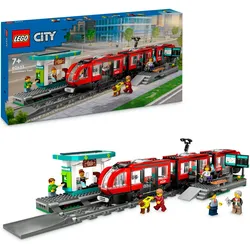 LEGO® Konstruktionsspielsteine »Straßenbahn mit Haltestelle (60423), LEGO LEGO City«, (811 St.), Made in Europe LEGO® bunt