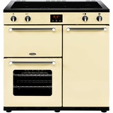 Belling Kensington 90 Ei Range Cooker, 3 Elektrobacköfen, mit Induktionskochfeld, 90 cm breit, creme