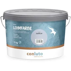 conluto Lehmfarbe Taufblau - 5 kg Eimer