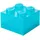 LEGO Aufbewahrungsbox STORAGE BRICK 4 Top Lid 1-tlg. blau