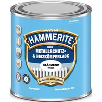 Hammerite Metallschutz- und Heizkörperlack Weiß glänzend 0,5 l