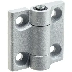 Scharniere, mit einstellbarem Reibungswiderstand | b1=60 mm / silber | 25160.0410