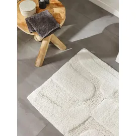 benuta nest Badematte Nehir Weiß 100 x 60 cm
