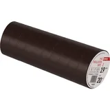 EMOS Isolierband 10er Pack 19 mm x 20 m Braun