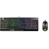 MSI VIGORGK30COMBOUS Tastatur USB QWERTY UK International Schwarz (VIGOR GK30 COMBO US) - Schwarz