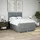 vidaXL Boxspringbett mit Matratze Hellgrau 140x200 cm Stoff