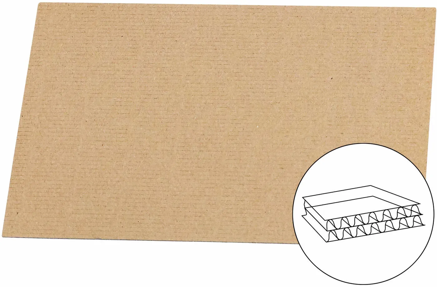 Palettenzwischenlage Kartonplatte für EURO Paletten 1200x800mm 2-wellig