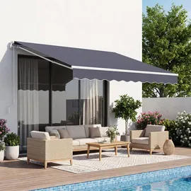 Vevor Gelenkarmmarkise 2,5 x 2 m grau