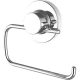 conmetall - celle Cornat WC-Papierhalter 3 in 1 Style - 3 verschiedene Befestigungsoptionen mit Saugnapf, Klebepad & Bohren - Ohne Deckel - Verchromt / Klopapierhalter / Toilettenpapierhalterung / T340261