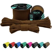 EdcX 2 mm Nylon Paracord 275 (50 und 100 m) – 100% Nylonseil, 3-adrige Schnur, Nylonschnur 2 mm in vielen Farben (Coyote Brown, 100 m)