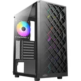 Azza Geh Midi ATX Spectra 280B tempered Glass ARGB (ATX, mATX, ITX), PC Gehäuse, Schwarz