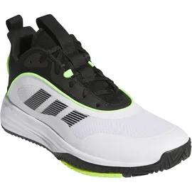 adidas Own The Game 3 Mid-Top Basketballschuhe Herren JS2173 - cloud white/core black/lucid lemon 46 2/3