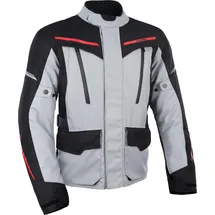 Oxford Metro 2.0 Textiljacke Hellgrau/Schwarz/Rot S