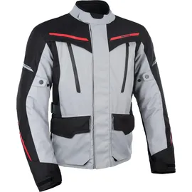 Oxford Metro 2.0 Textiljacke Hellgrau/Schwarz/Rot S