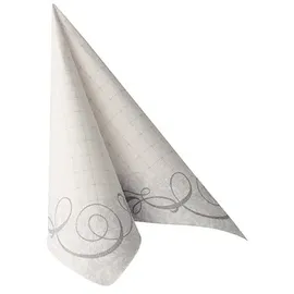 Papstar 50 Servietten "ROYAL Collection" 1/4-Falz 40 x 40 cm grau