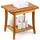 Vevor Duschhocker Teakholz Duschbank Holz Badhocker Duschsitz 180kg Badezimmer