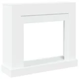 vidaXL Kaminumrandung 100 x 30 x 87,5 cm Weiß