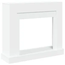 vidaXL Kaminumrandung 100 x 30 x 87,5 cm Weiß