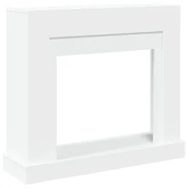 vidaXL Kaminumrandung 100 x 30 x 87,5 cm Weiß