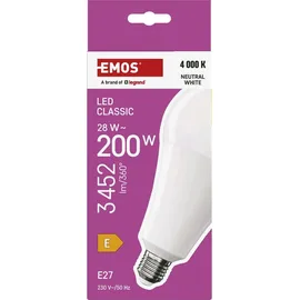 EMOS Classic ZQ5E93 LED Lampe A95, E27 28W 200W 3452lm, Neutralweiß