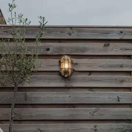 QAZQA Nautica 0 E27 Oval Gold/Aluminium