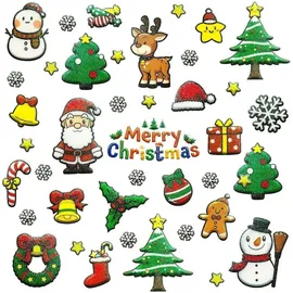 luxuskollektion 312 Weihnachtssticker Glitzer Selbstklebend