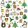 luxuskollektion 312 Weihnachtssticker Glitzer Selbstklebend
