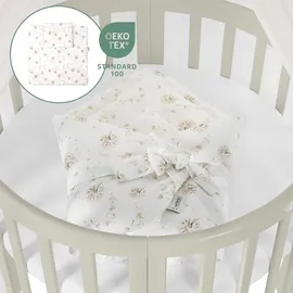 Waldin Babybett OWAL Kinderbett 7in1 mit Matratze, mitwachsendes Kinder-Bett