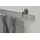 GARESA Gardinenstange GARESA "FLAT", silber (vernickelt), L:390cm, Aluminium, Gardinenstangen, Rechteckprofil, Wandmontage, perfekter Lauf, modern, verlängerbar