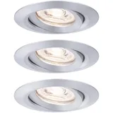 Paulmann Nova mini Coin 3er Set rund schwenkbar 3x4W Alu gedreht