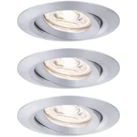 Paulmann Nova mini Coin 3er Set rund schwenkbar 3x4W Alu gedreht