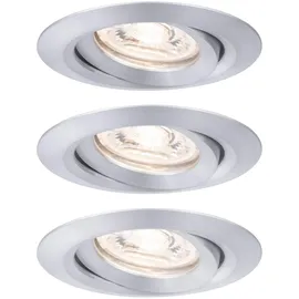 Paulmann Nova mini Coin 3er Set rund schwenkbar 3x4W Alu gedreht