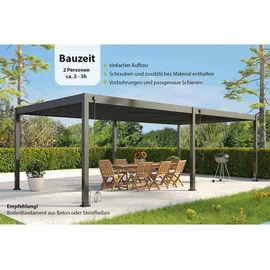 Weide Pergola Metall 4 x 8 manthrazit
