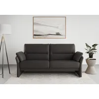 DOMO collection 2,5-Sitzer DOMO COLLECTION "Pina, schmale Armlehnen, mit Federkern, kompakt & elegant", grau, B:199cm H:95cm T:88cm, 100% Polyester, Sofas, Hoher Sitzkomfort, Luxus-Microfaser Lederoptik, grau, Breite 199 cm