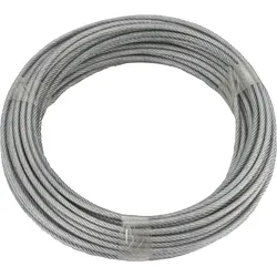 Ruck-Zuck Stahlseil PVC-umm. 4/5mm, Ring 20m