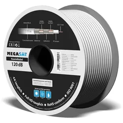 100m Megasat 100066 Koaxialkabel 120dB CCS1 Antennenkabel Satkabel Fernsehkabel