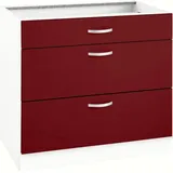 WIHO KÜCHEN Unterschrank »Flexi«, Breite 90 cm rot