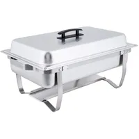 Bc-elec Speisenwärmer Buffetwärmer GN1/1 bain marie mit Deckel, 60x37x29cm