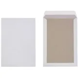 Viking Versandtaschen mit Papprückwand C4 120 g/m2 Weiß Ohne Fenster Abziehstreifen 229 x 324 mm 100 Stück